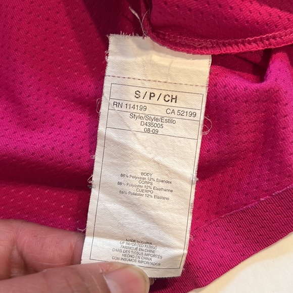 Roxy Pullover reflective tabs thumbholes pink half zip collared lightweight S - Picture 10 of 11